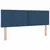 vidaXL Postelja boxspring z vzmetnico Modra 160 x 200 cm Blago