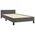 Vidaxl Posteljni okvir brez vzmetnice temno siv 90x190 cm žamet