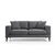 Atelier del Sofa Dvosed Nordic 90x85x180cm Tamnosivi