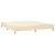 vidaXL Box spring posteljni okvir krem 160x200 cm blago
