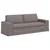 Set sofe 2 pcs Sivo-smeđa 222 x 80 x 82 cm tkanina