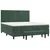 Vidaxl Box spring postelja z vzmetnico temno zelena 180x200 cm žamet