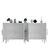 Hanah Home Konzola Fuga KB150, 150x75x35 cm, Belo-srebrne boje