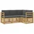 Setovi sofa 4 pcs Bijela i antracit 185,5 x 126,5 x 73 cm