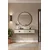 Hanah Home komoda Yuka 120, 120 cm, antracit / travertin