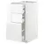 METOD / MAXIMERA Pod.orm.3front/2dnj/1srd/1vis.fiok, bela/Voxtorp v. sjaj bela, 40x60 cm