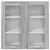 vidaXL Viseča omarica Riga Siva Sonoma 80 x 31 x 80 cm Konstruiran les