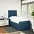 Box spring krevet s madracem tamnoplavi 90x200 cm baršunasti