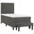 Vidaxl Box spring postelja z vzmetnico temno siva 80x200 cm žamet