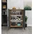 Hanah Home višenamenski ormarić 3 Raf 2 Kapak, 65 cm, antracit / atlantski bor