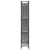 Regal za knjige siva boja hrasta 79x30x180 cm od drva i metala