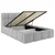 Tapacirani Krevet Cloudy 140/200 cm , srebrna