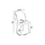 HANAH HOME Set stolica (4 komada) Axle Anthracite Gold