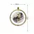 Wallity Zidni sat Mclock-00123, 58x65x7 cm, Zlatne boje