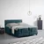 Boxspring Krevet Dixon 140/200 cm , petrolej plava