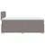 Vidaxl Box spring postelja z vzmetnico taupe 120x200 cm blago