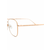 Fendi Eyewear - oversized glasses - unisex - Gold