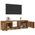 TV ormarić LED boja drva 120x30x36 cm konstruirano drvo