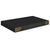 Plutajuće zidne police 4 kom crne 40 x 23 x 3,8 cm MDF