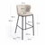Bež barski stol 102 cm Ciselia - Kave Home