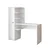 Hanah Home 2129 radni sto s policom 143,2 × 143,2 × 50 cm, bela
