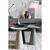 Modra aluminijasta kavna mizica White Label Ringar, o 34,5 cm