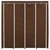 Vidaxl Garderobna omara s 4 predelki rjava 175x45x170 cm