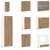 Kuhinjska jedinica Lyon 8 pcs Hrast artisan Konstruirano drvo