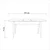 Hanah Home Trpezarijski sto Santiago Masa 120x77x75cm Beli