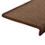 Prostirke za stepenice 15 kom 65x21x4 cm smeđe pravokutne rubove