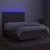 Vidaxl Box spring postelja z vzmetnico LED taupe 140x190 cm blago