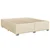 Vidaxl Box spring postelja z vzmetnico krem 200x200 cm blago