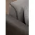 Atelier del Sofa Ugaona garnitura Aren 145x43x206cm Siva