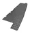 Rubber car mats VW Transporter T6 2015-2021 (Multivan, trunk, short version)