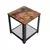 Songmics Stranska mizica 45x45x55 cm rjava kovina