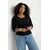 Trendyol Curve Ženska bluza Tbbss26Af00044, Crna