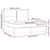 Vidaxl Box spring postelja z vzmetnico svetlo siva 180x200 cm blago