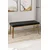 Hanah Home klupa Arwen, 105 cm, crna / prirodno drvo