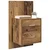 Wall-mounted noćni ormarić 2 pcs Staro drvo 48,5 x 32,5 x 80 cm