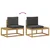 Set vanjskih sofa s jastukom 2 pcs Bijela i antracit Poliester