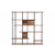 HANAH HOME Polica za knjige Cooper Walnut