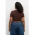 Trendyol Curve Ženska bluza Tbbss25Af00060, Braon