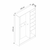 HANAH HOME Ormar za hodnik Kale 8119