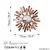 Wallity Ogledalo Mirror Sun 3, 75x75x4cm, Šareno