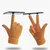 Rukavice za touch screen BRAIDED, Kamel