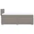 Vidaxl Box spring postelja z vzmetnico taupe 80x200 cm blago