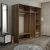 Hanah Home Garderober Kale-3982, 180x210x52 cm, Antracit-beli