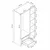 Hanah Home ormar Alin 21031, 105 cm, beli / hrast