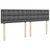 Vidaxl Box spring postelja z vzmetnico temno siva 200x200 cm blago