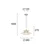 Luster na sajli STEVI 1xE27/40W/230V bež
